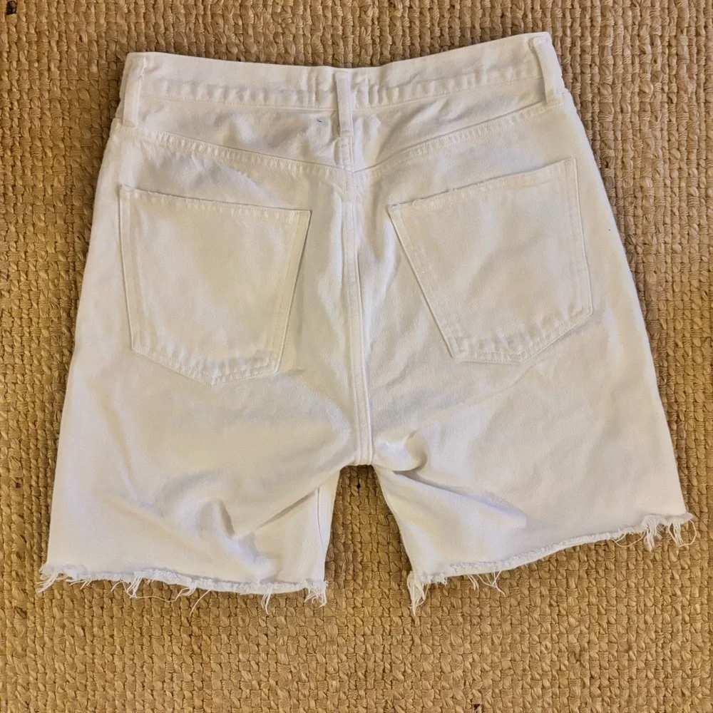 Agolde Parker Long distressed denim shorts - Picture 3 of 6